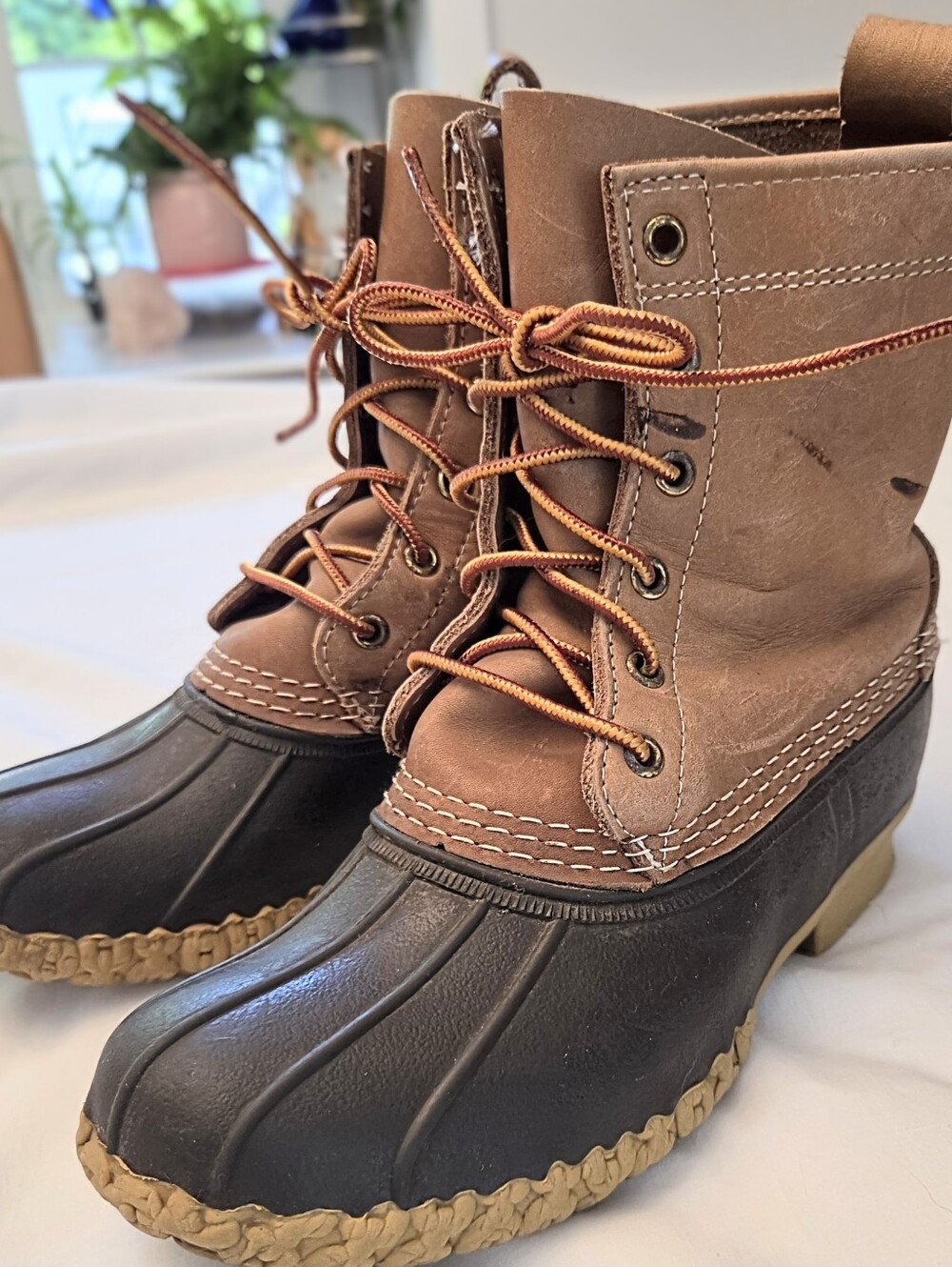 L.L. Bean Duck Classic Boots Kids Girl Boy Size 4 Waterproof, Leather Good Shoes